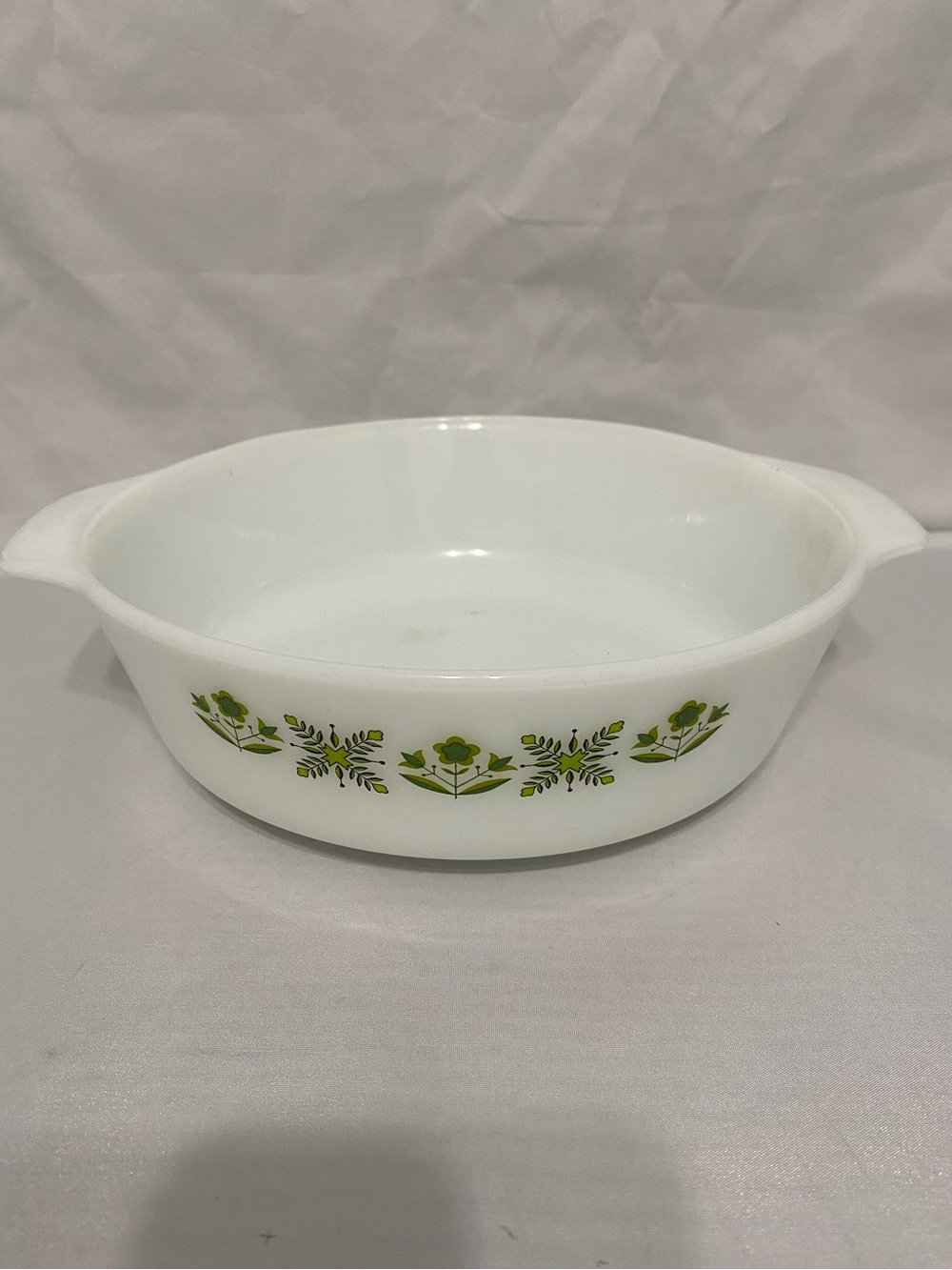 Fire King Anchor Hocking MEADOW GREEN Casserole Dish